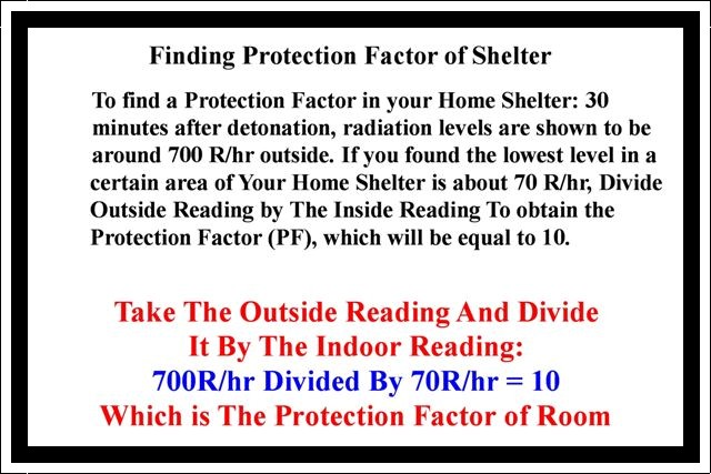 Finding The Protection Factor Of A Room In Your Shelter!